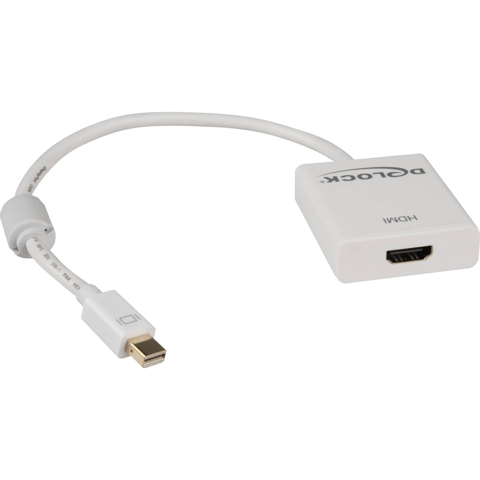 Mini Displayp>HDMI 4K, Adapter von Delock