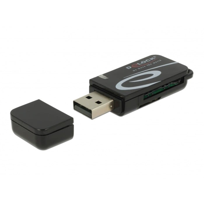 Mini USB 2.0 Card Reader, Kartenleser von Delock