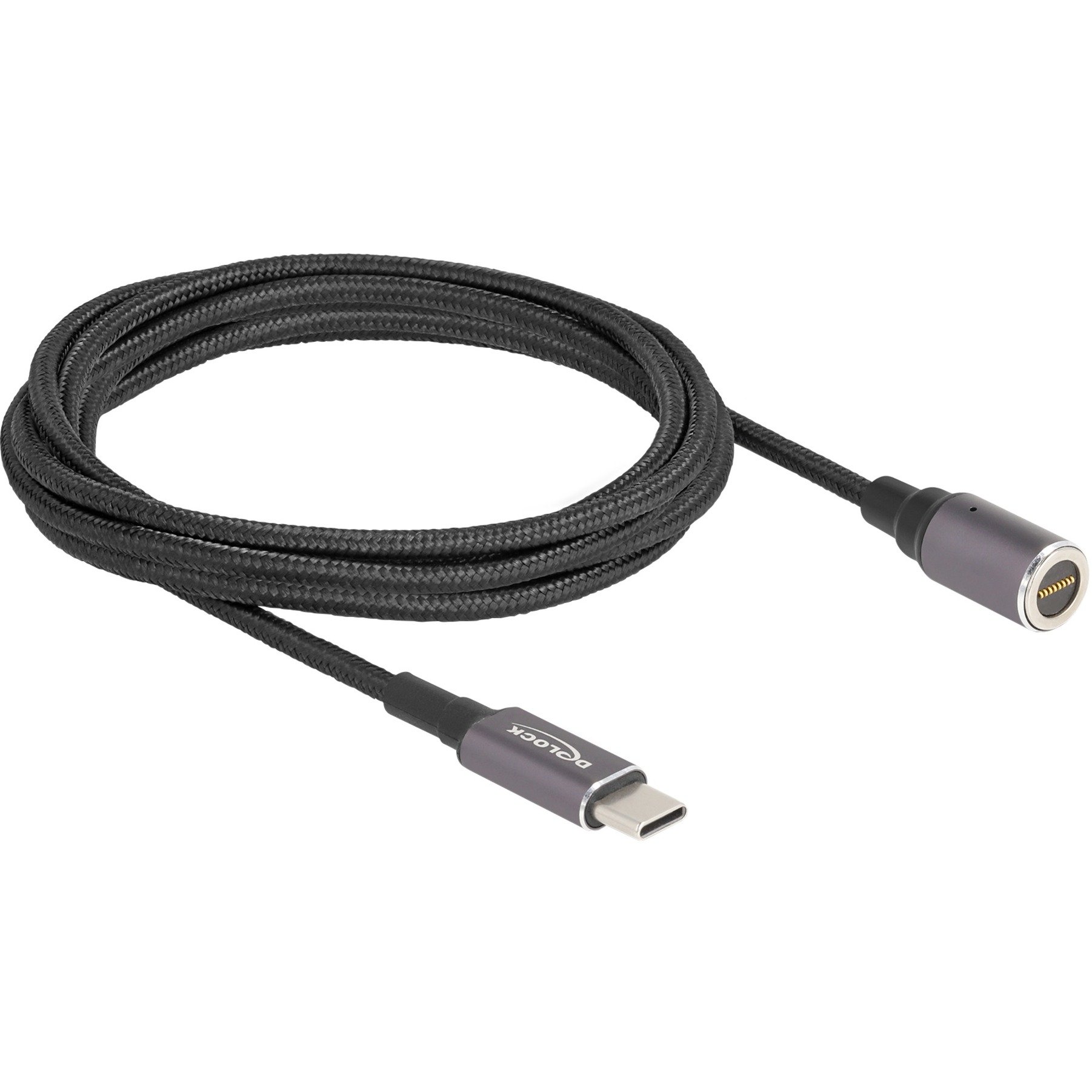 Notebook Ladekabel USB-C Stecker > magnetischer 8 Pin Konnektor von Delock