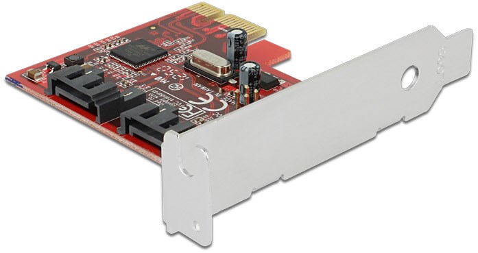 PCI Express > 2x int SATA 6Gbs SATA 6Gb/s Controller von Delock