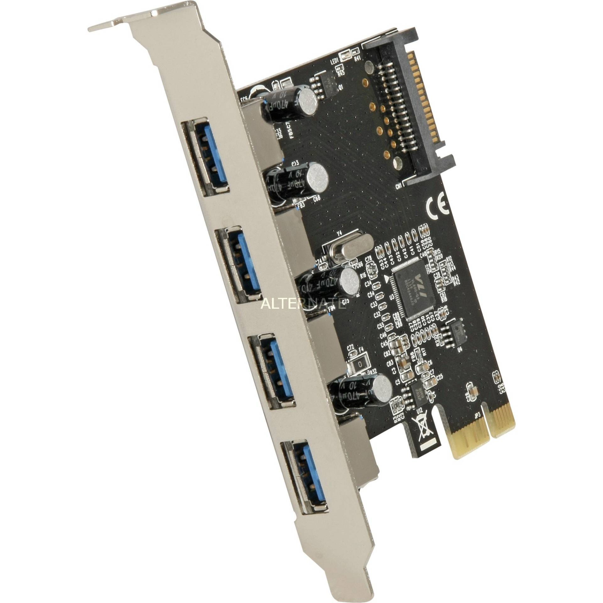 PCI Express Karte > 4x USB 3.0, USB-Controller von Delock