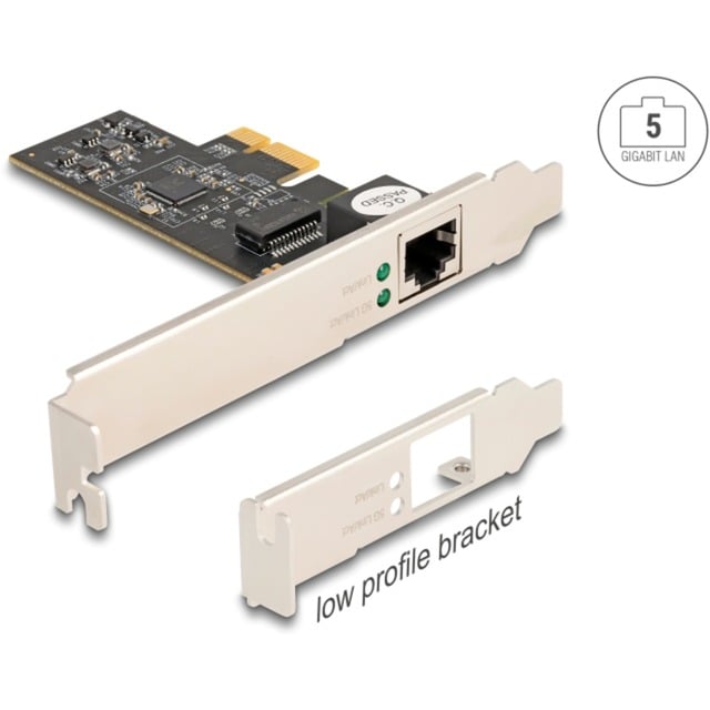PCI Express x1 Karte zu 1 x RJ45 5 Gigabit LAN RTL8126 von Delock
