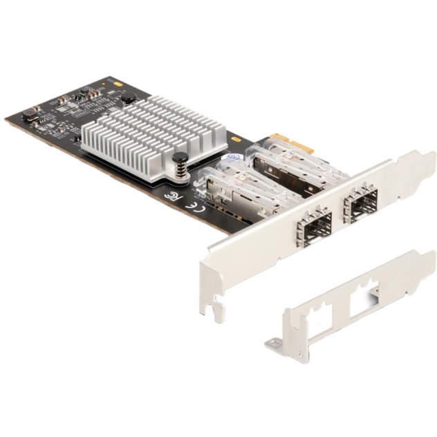 PCI Express x1 zu 2 x SFP Slot Gigabit LAN i350, LAN-Adapter von Delock