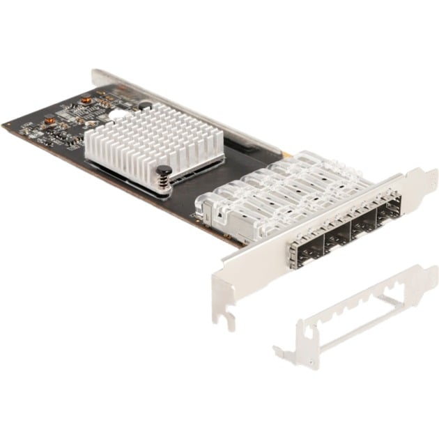PCI Express x4 zu 4 x SFP Slot Gigabit LAN i350, LAN-Adapter von Delock