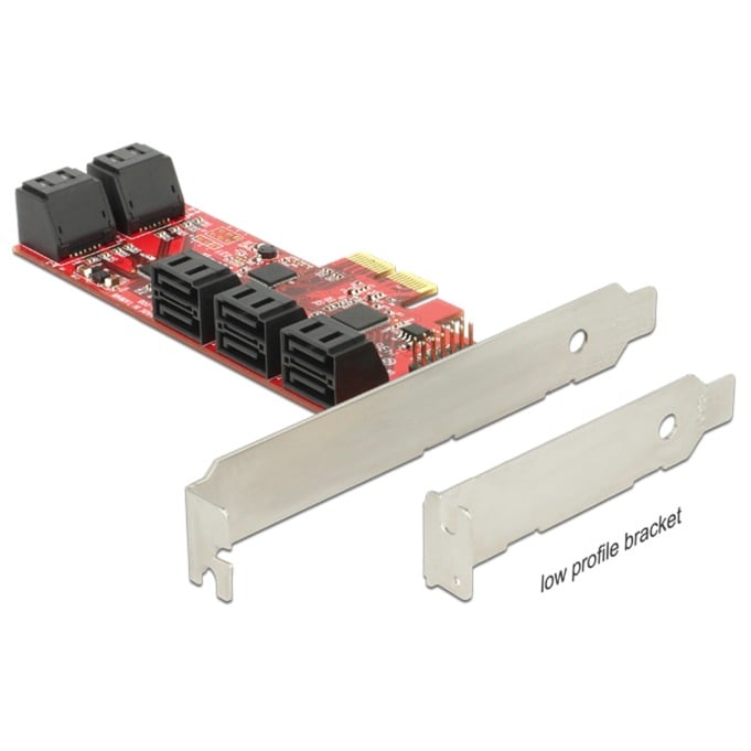 PCI ExpressCard x2 Card > 10x SATA 6 Gb/s, Serial ATA-Controller von Delock