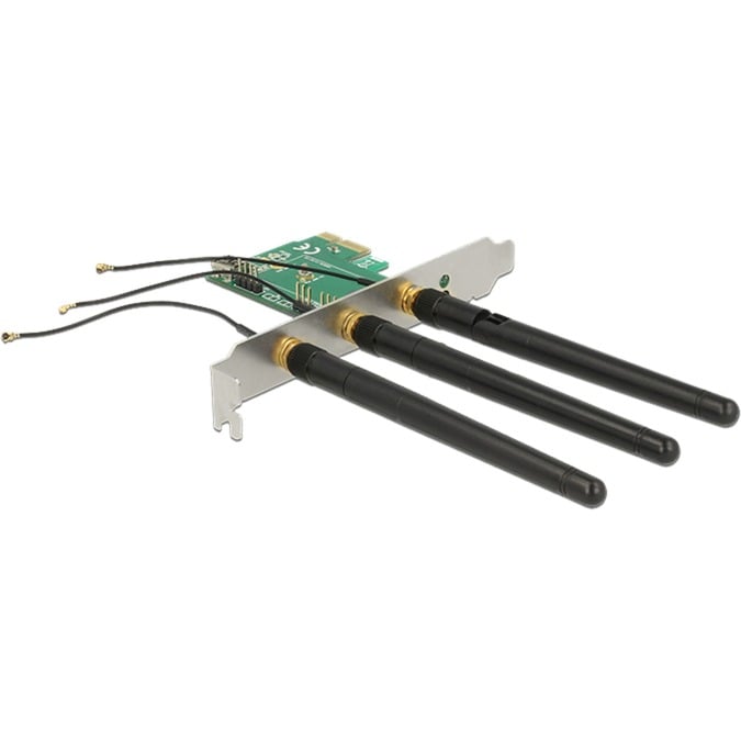 PCIe>1x M.2 mit 3 Antennen, LAN-Adapter von Delock