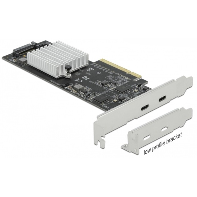 PCIe x8 > 2x extern USB-X 3.2 Gen 2x2 von Delock