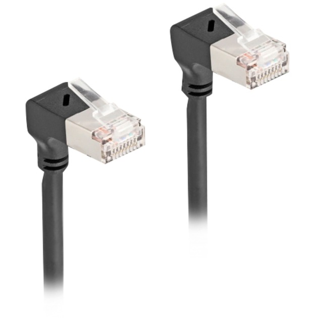 Patchkabel RJ-45 Cat.6a S/FTP, Slim 90° gewinkelt Patchkabel RJ-45 Cat.6a S/FTP, Slim 90° gewinkelt von Delock