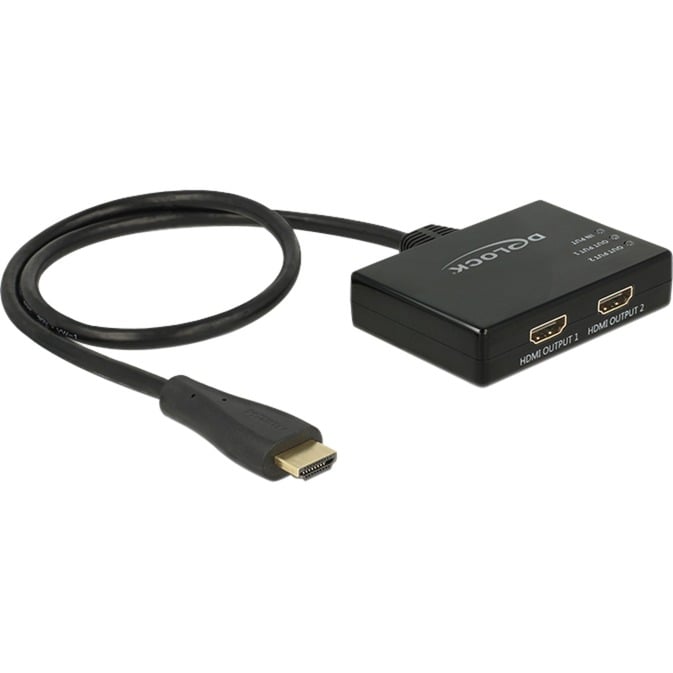 Splitter 1x HDMI Stecker > 2x HDMI out 4K, HDMI Splitter Splitter 1x HDMI Stecker > 2x HDMI out 4K, HDMI Splitter von Delock