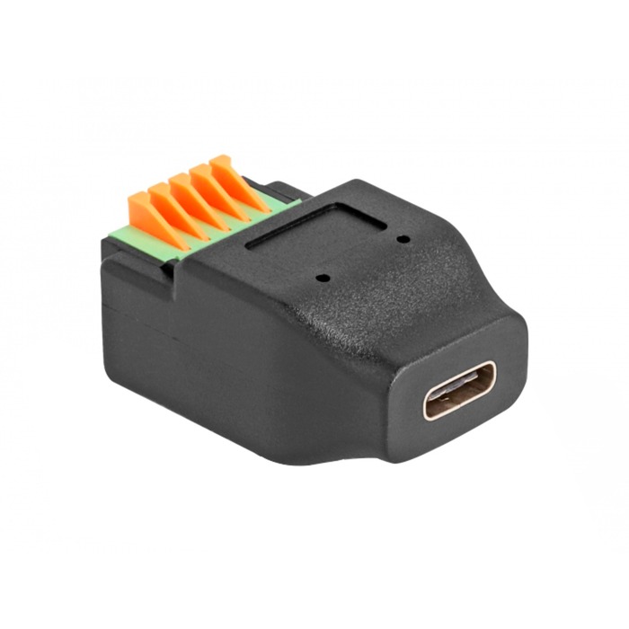 USB 2.0 Adapter, USB-C Buchse > 5 Pin Terminalblock USB 2.0 Adapter, USB-C Buchse > 5 Pin Terminalblock von Delock