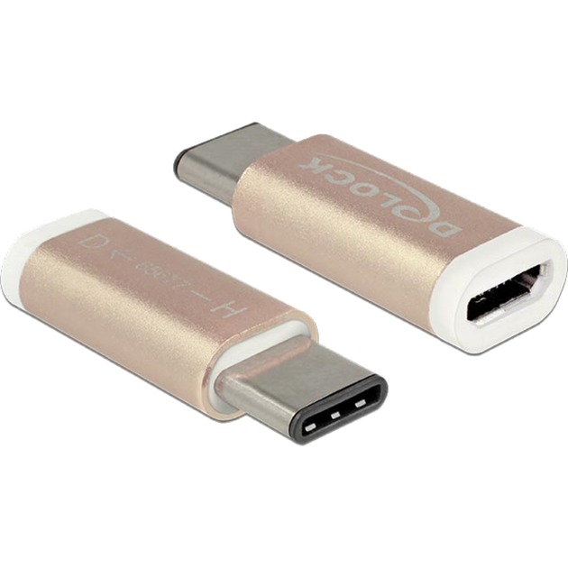 USB 2.0 Adapter, USB-C Stecker > Micro-USB Buchse von Delock