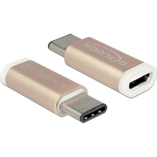 USB 2.0 Adapter, USB-C Stecker > Micro-USB Buchse USB 2.0 Adapter, USB-C Stecker > Micro-USB Buchse von Delock