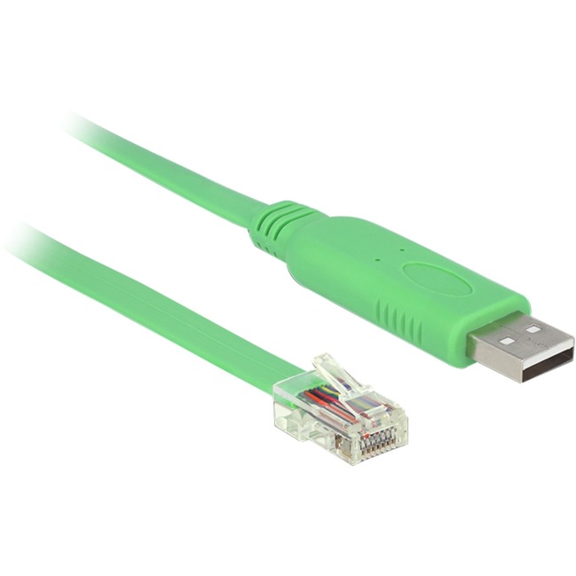 USB 2.0 Adapterkabel, USB-A Stecker > RS-232 RJ-45 Stecker von Delock
