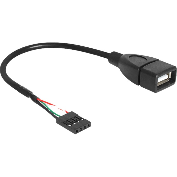 USB 2.0 Kabel, 4 Pin Header > USB-A Buchse, Adapter von Delock