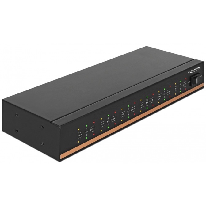 USB 2.0 auf 12 Port Seriell RS-232 Hub, USB-Hub von Delock