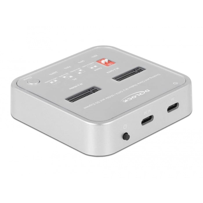 USB 3.0 Docking- und Klonstation M.2 NVMe/M.2 SATA/SD, Dockingstation USB 3.0 Docking- und Klonstation M.2 NVMe/M.2 SATA/SD, Dockingstation von Delock