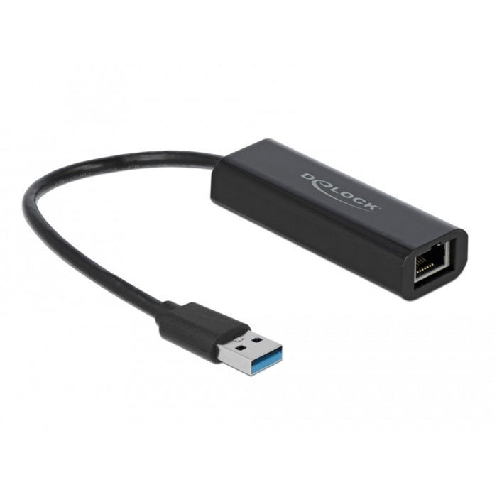 USB 3.2 Gen 1 Adapter, USB-A Stecker > RJ-45 Buchse von Delock