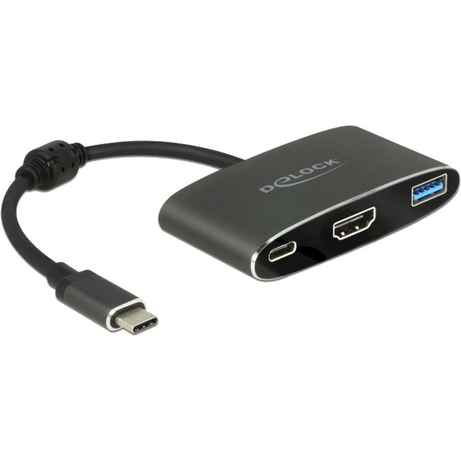 USB 3.2 Gen 1 Adapter, USB-C Stecker > USB-A + USB-C + HDMI-Buchse USB 3.2 Gen 1 Adapter, USB-C Stecker > USB-A + USB-C + HDMI-Buchse von Delock