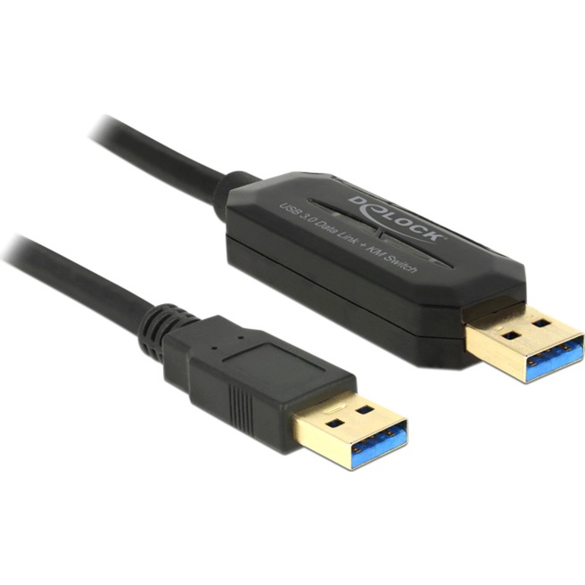 USB 3.2 Gen 1 DataLink Kabel, USB-A Stecker > USB-A Stecker von Delock