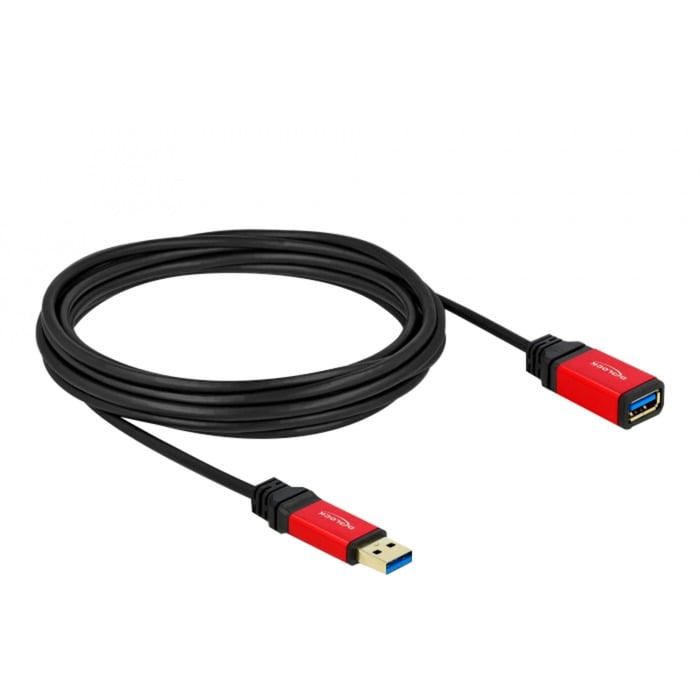 USB 3.2 Gen 1 Verlängerungskabel, USB-A Stecker > USB-A Buchse von Delock