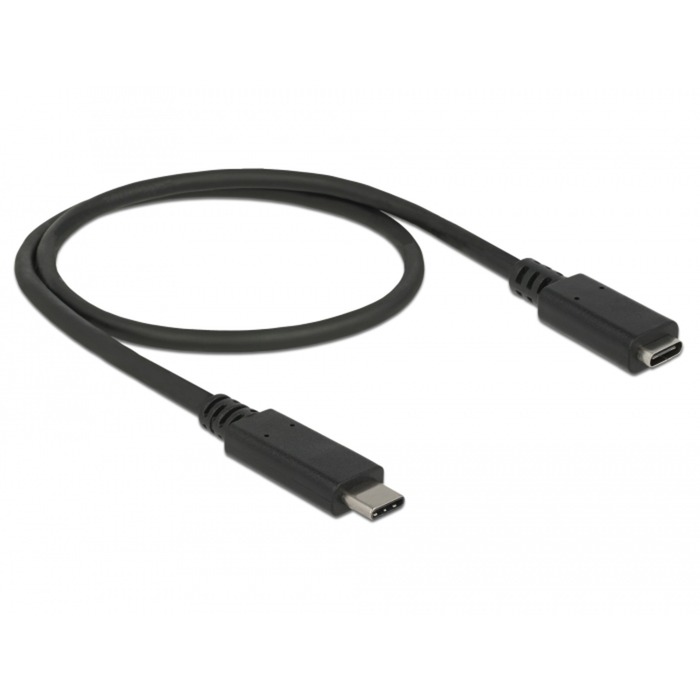 USB 3.2 Gen 1 Verlängerungskabel, USB-C Stecker > USB-C Buchse von Delock