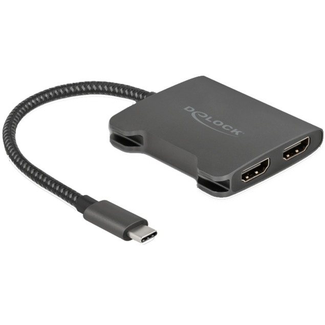 USB Adapter, USB-C Stecker > 2x HDMI Buchse USB Adapter, USB-C Stecker > 2x HDMI Buchse von Delock