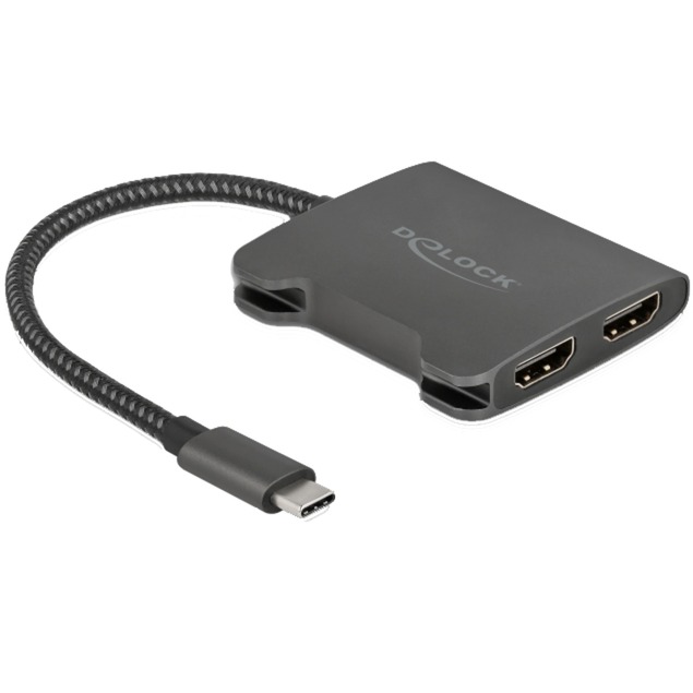 USB Adapter, USB-C Stecker > 2x HDMI Buchse von Delock