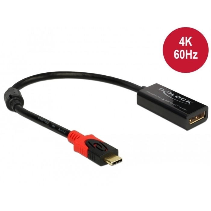 USB Adapter, USB-C Stecker > DisplayPort Buchse USB Adapter, USB-C Stecker > DisplayPort Buchse von Delock
