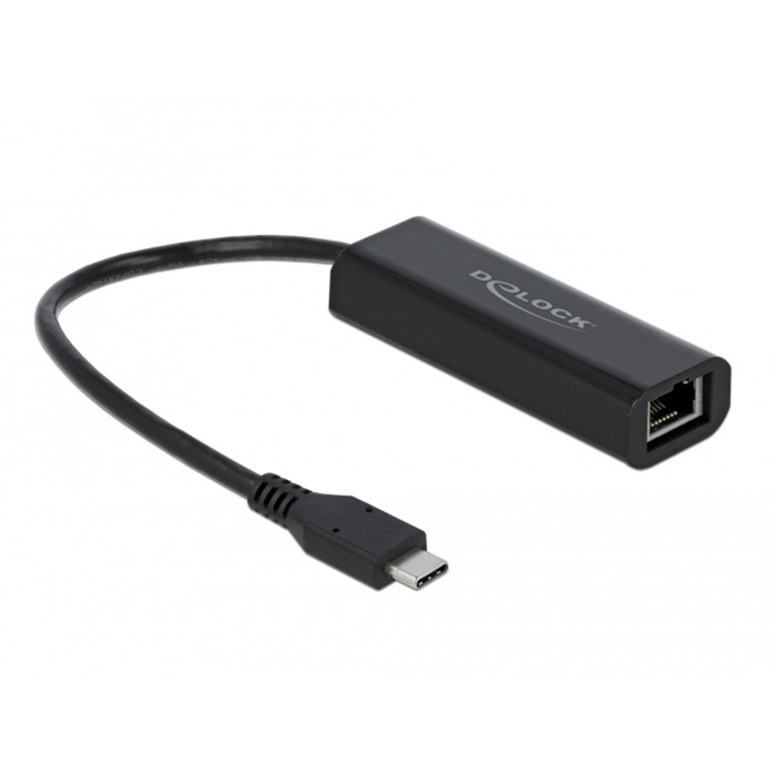 USB Adapter, USB-C Stecker > RJ-45 Buchse von Delock