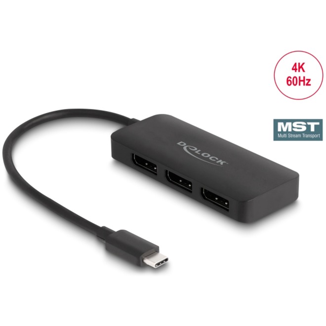 USB-C > 3x DisplayPort Splitter MST 4K 60Hz USB-C > 3x DisplayPort Splitter MST 4K 60Hz von Delock
