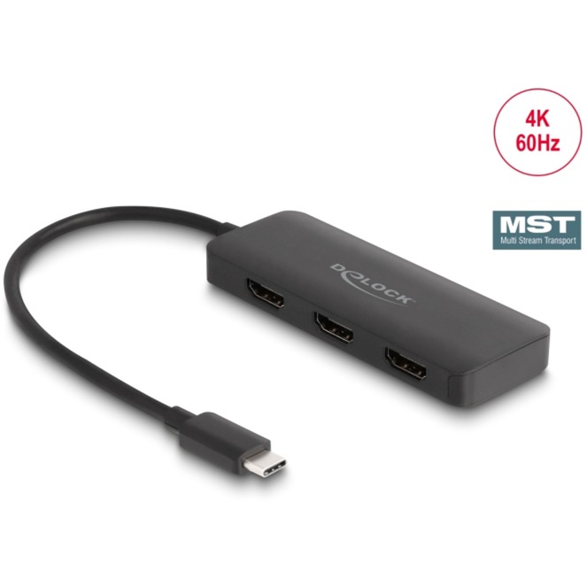 USB-C > 3x HDMI Splitter MST 4K 60Hz USB-C > 3x HDMI Splitter MST 4K 60Hz von Delock
