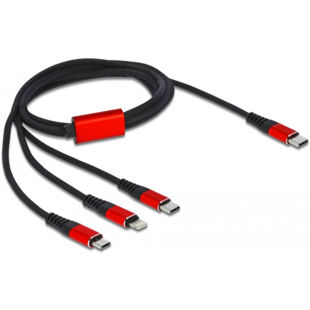 USB Ladekabel, USB-C Stecker > Micro-USB + USB-C + Lightning Stecker USB Ladekabel, USB-C Stecker > Micro-USB + USB-C + Lightning Stecker von Delock