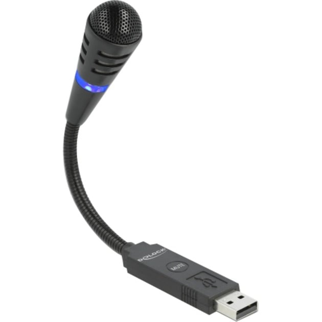 USB Schwanenhals Mikrofon von Delock
