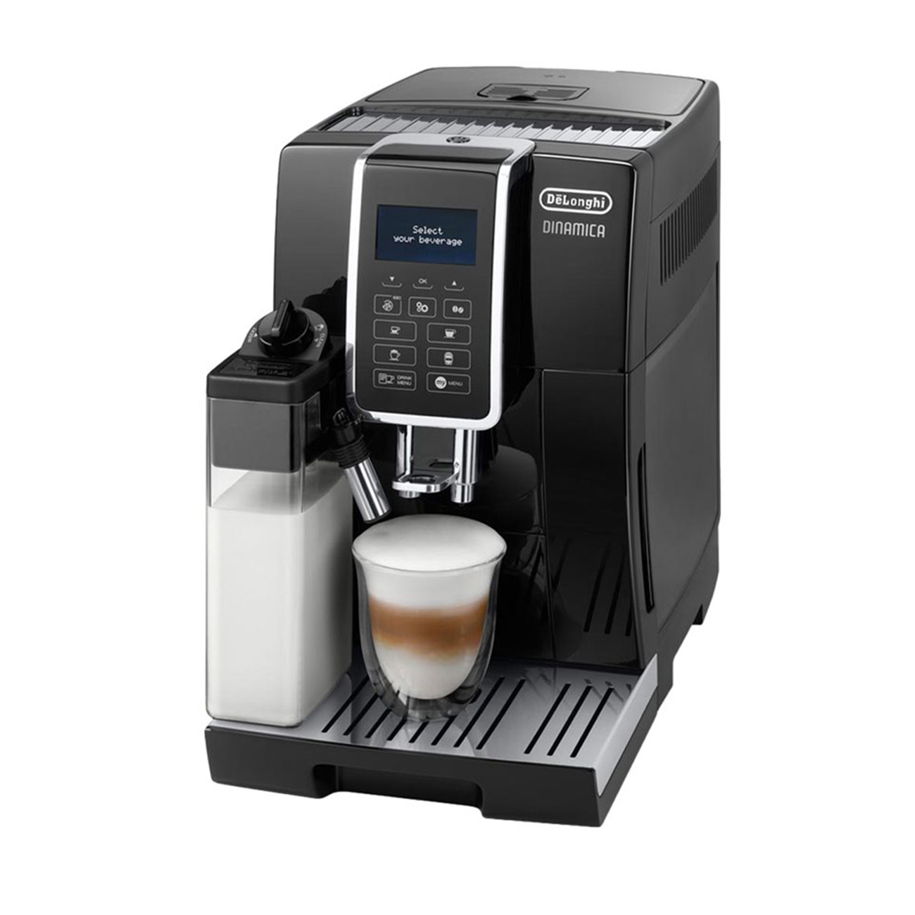 De'Longhi DINAMICA ECAM 350.55.B|Automatische Kaffeemaschine mit Cappuccinatore|15 bar|Schwarz von Delonghi