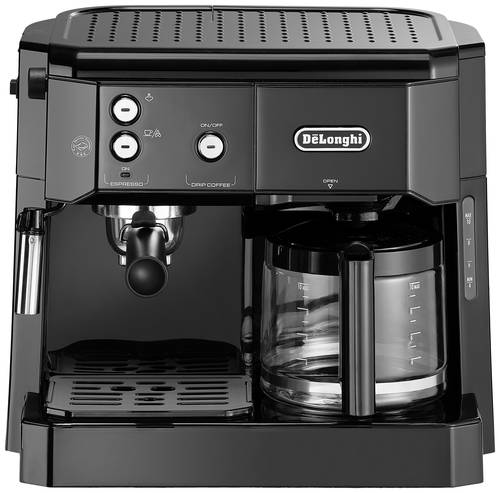 DeLonghi BCO 411.B Espressomaschine mit Siebträger Schwarz Fassungsvermögen Tassen=10 Glaskanne, m von Delonghi