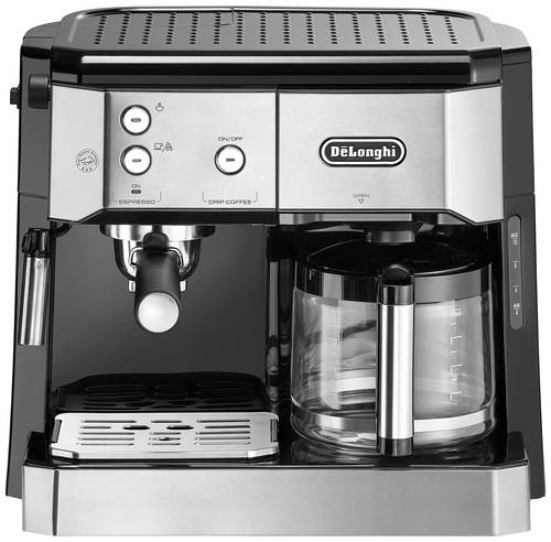 DeLonghi BCO 421.S Espressomaschine mit Siebträger Edelstahl, Schwarz Fassungsvermögen Tassen=10 G von Delonghi