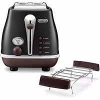 DeLonghi CTOV 2103.BK Icona Vintage Toaster schwarz DeLonghi CTOV 2103.BK Icona Vintage Toaster schwarz von Delonghi