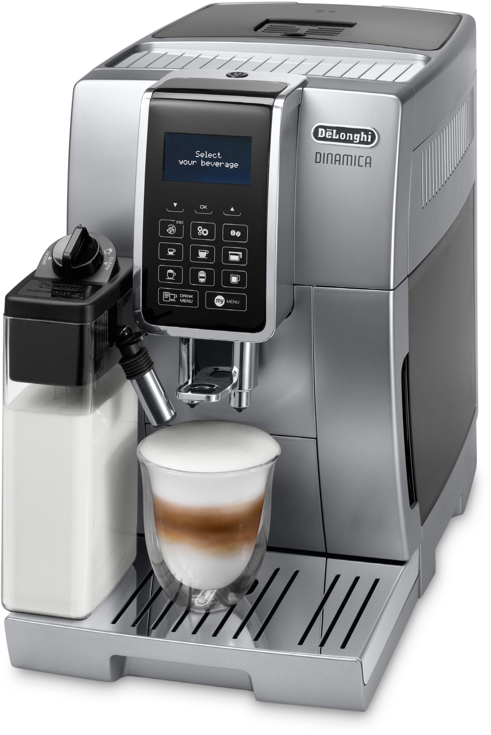 ECAM 356.77.S Dinamica Kaffee-Vollautomat silber von Delonghi