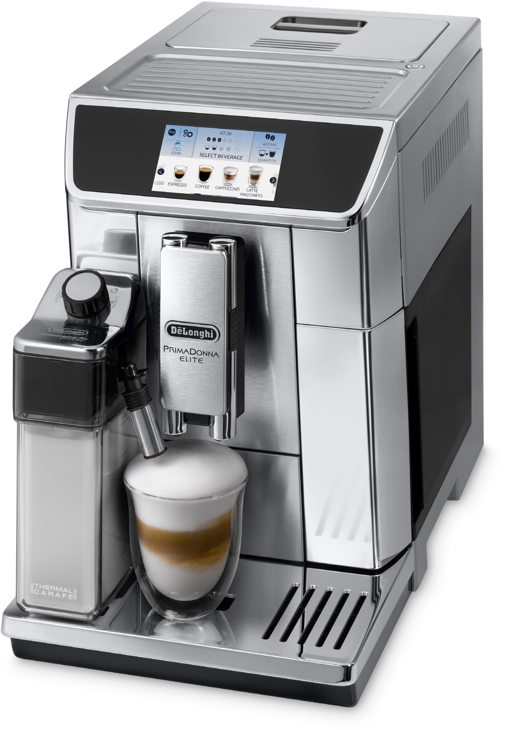 ECAM 656.75.MS PrimaDonna Elite Kaffee-Vollautomat edelstahl/silber ECAM 656.75.MS PrimaDonna Elite Kaffee-Vollautomat edelstahl/silber von Delonghi