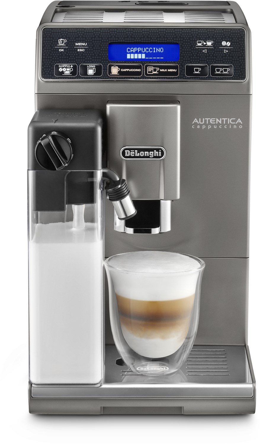 ETAM 29.666 T Autentica Cappuccino Kaffee-Vollautomat silber von Delonghi