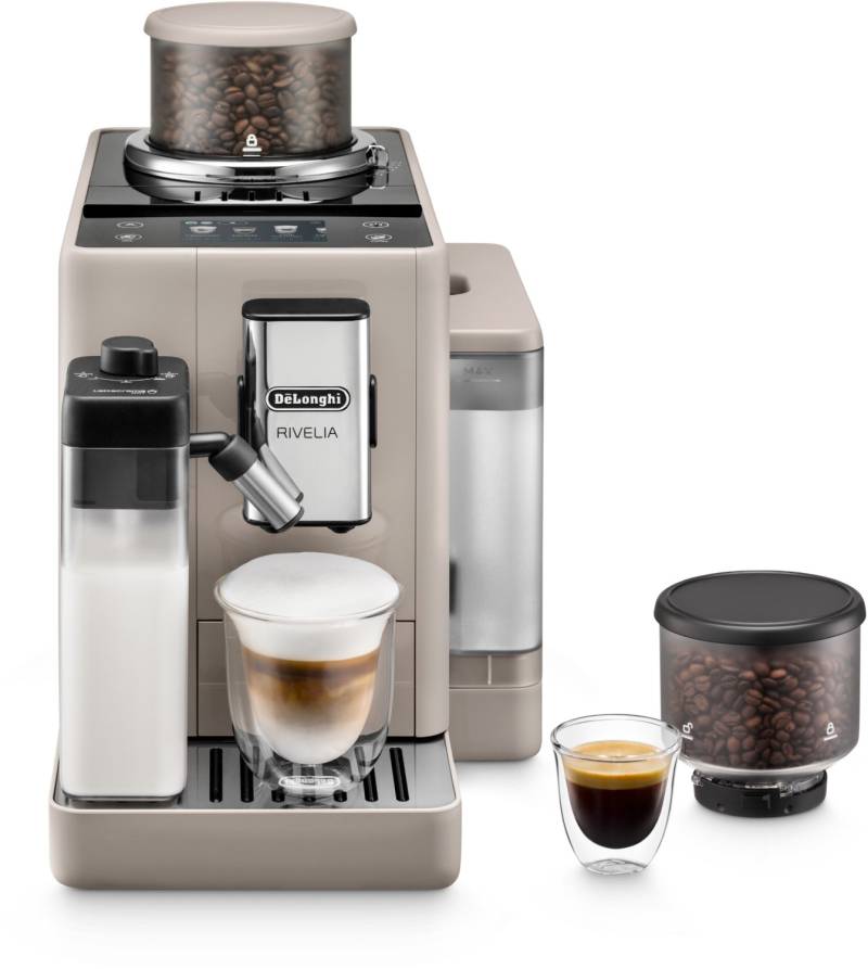 EXAM440.55.BG Rivelia Milk Kaffee-Vollautomat sand beige von Delonghi