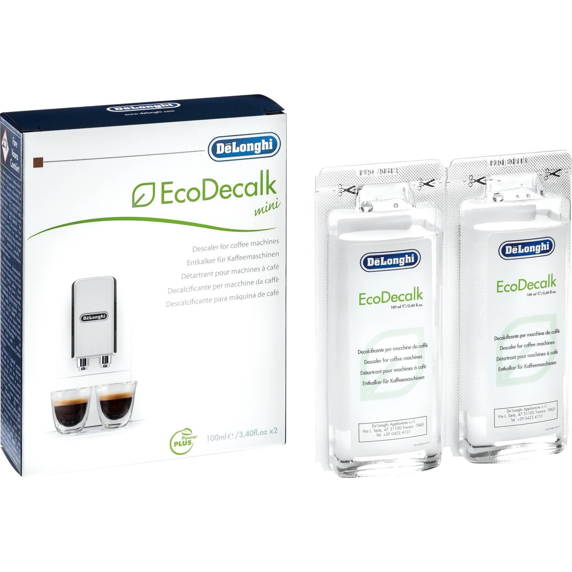 Mini EcoDecalk, 2x100ml, Entkalker Mini EcoDecalk, 2x100ml, Entkalker von Delonghi