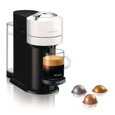 Nespresso Kaffeekapselmaschine DeLonghi Vertuo Next ENV 120.W Schwarz/ Weiss Nespresso Kaffeekapselmaschine DeLonghi Vertuo Next ENV 120.W Schwarz/ Weiss von Delonghi
