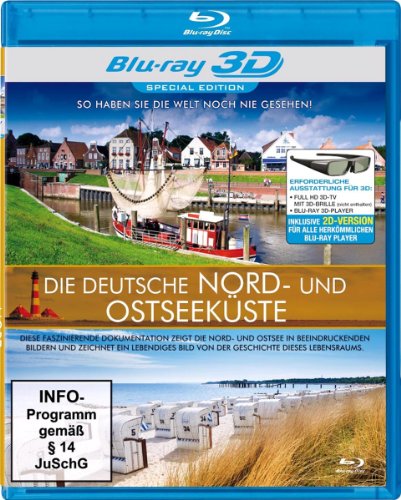 Die deutsche Nord- und Ostseeküste [3D Blu-ray] von Delta Music & Entertainment