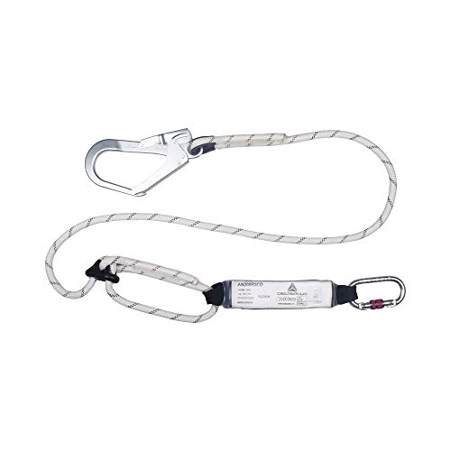 Delta Plus AN208R2CD Bandfalldämpfer aus Verstellbares Seil, 1.5 bis 2 m, 1 Am022 + 1 Am002, Weiß/Schwarz Delta Plus AN208R2CD Bandfalldämpfer aus Verstellbares Seil, 1.5 bis 2 m, 1 Am022 + 1 Am002, Weiß/Schwarz von Deltaplus