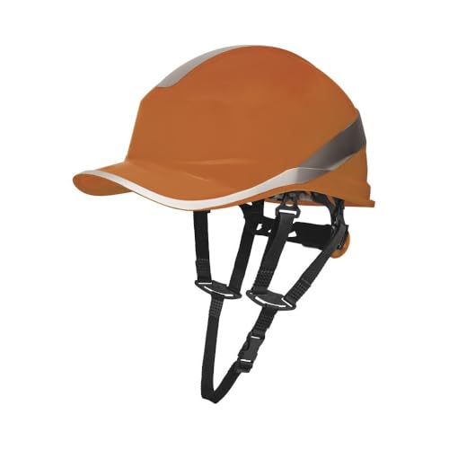 Delta Plus DIAM5UPORFL Form Baseball Industrieschutzhelm mit Kinnriemen, Rotor-System, Orange Delta Plus DIAM5UPORFL Form Baseball Industrieschutzhelm mit Kinnriemen, Rotor-System, Orange von Deltaplus