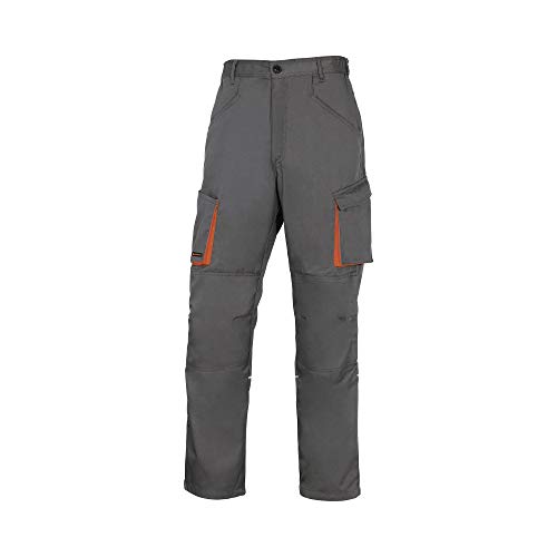 Delta Plus M2PA2GRTPT Mach2 Arbeitshose aus Polyester/Baumwolle, Grau/Orange, Größe XL von Delta Plus