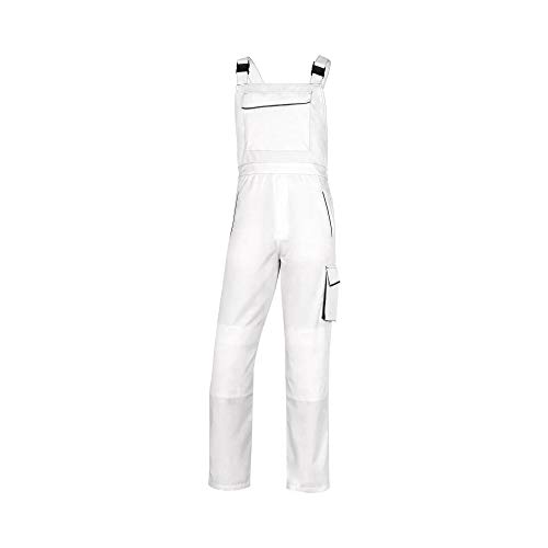 Delta Plus M6SALBCXX Panostyle Arbeitslatzhose aus Polyester/Baumwolle, Weiß/Grau, Größe XXL von Delta Plus