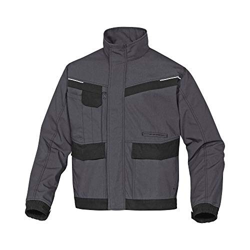 Delta Plus MCVE2GNTM Mach2 Corporate Arbeitsjacke aus Ripstop Polyester / Baumwolle, Grau/Schwarz, Größe M von Delta Plus