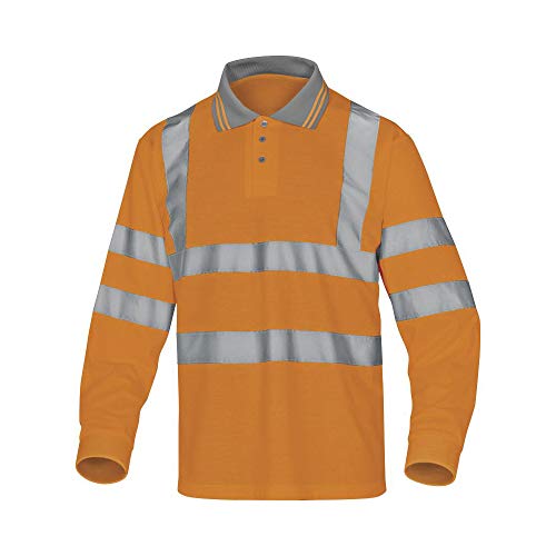 Delta Plus METEOORXX Warnschutz Poloshirt aus Polyester, Neonorange, Größe XXL Delta Plus METEOORXX Warnschutz Poloshirt aus Polyester, Neonorange, Größe XXL von Deltaplus